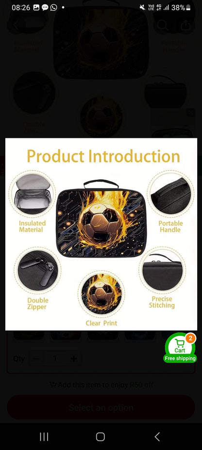 🦖 Adventure Time Insulated Lunch Bag (Boys' Collection)